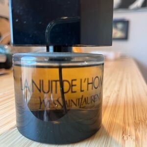 Yves Saint Laurent La Nuit De L'Homme Black and Amber Bottle